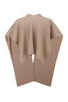 SWAYING 25 Fall/Winter Collection: Beaded Embellished Cashmere Shawl Sweater SW-SW25AW4P01C2SF-TUO (Camel)